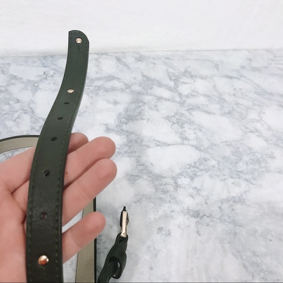 Jones New York Faux Leather Olive Studded Belt - Picture 8 of 8